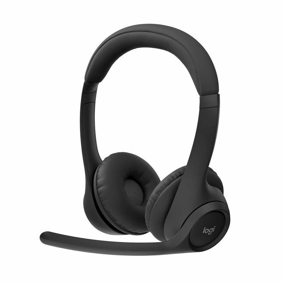 Logitech Zone 300 Wireless Bluetooth Headset With Noise-Canceling Microphone, Black