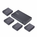 StarTech 4-Port HDMI Extender and Splitter Over CAT6, 4K 60Hz, Up to 230ft (70m), 1x4 HDMI over Ethernet Distribution Kit, 1 In 4 Out