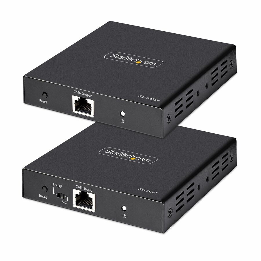 StarTech 4K HDMI Extender Over CAT5/CAT6 Cable, 4K 60Hz Video Extender Up to 230ft (70m), HDMI Over Ethernet Cabling, S/PDIF Audio Out