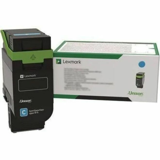 Lexmark 75M1XC0 Original Extra High Yield Laser Toner Cartridge - Single Pack - Return Program - Cyan - 1 Each