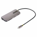 StarTech USB C Multiport Adapter, 4K 60Hz HDMI HDR10 Video, 3 Port 5Gbps USB-A Hub, 100W PD Pass-Through, GbE, SD/MicroSD, Mini Dock