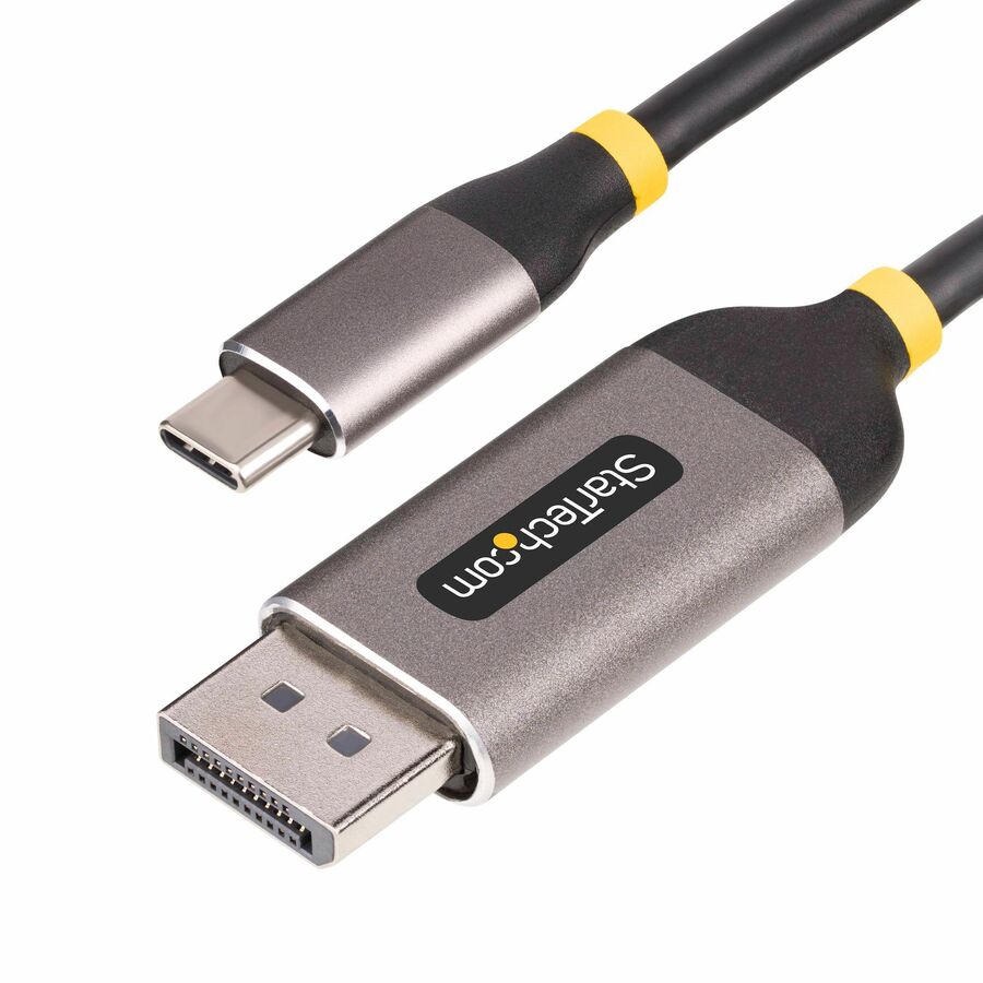 StarTech 10ft (3m) USB-C to DisplayPort Adapter Cable, 8K 60Hz, 4K 144Hz, HDR10, USB Type-C to DP 1.4 Converter, USB4/TB3/4 Compatible