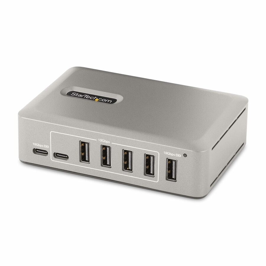 StarTech 10-Port USB-C Hub, 8x USB-A + 2x USB-C, Self-Powered w/65W Power Supply, USB 10Gbps Desktop/Laptop USB Hub w/Charging, TAA