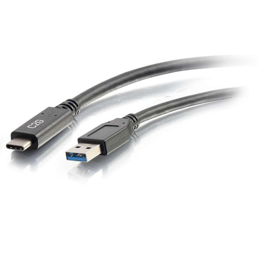 C2G 10ft USB-C to USB-A SuperSpeed USB Cable - Male to Male, 5Gbps, Black