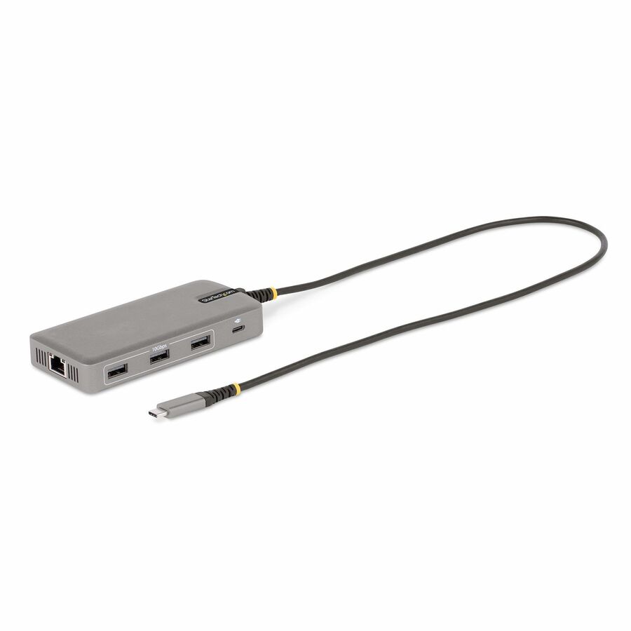 StarTech USB-C Triple-Monitor Multiport Adapter, HDMI & DisplayPort, 3x 10Gbps USB Hub, PD Pass-Through, GbE, Travel Docking Station
