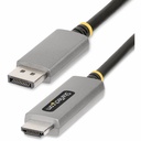 StarTech 6ft (2m) DisplayPort to HDMI Adapter Cable, 8K 60Hz, 4K 144Hz, HDR10, DP 1.4 to HDMI 2.1 Active Video Converter