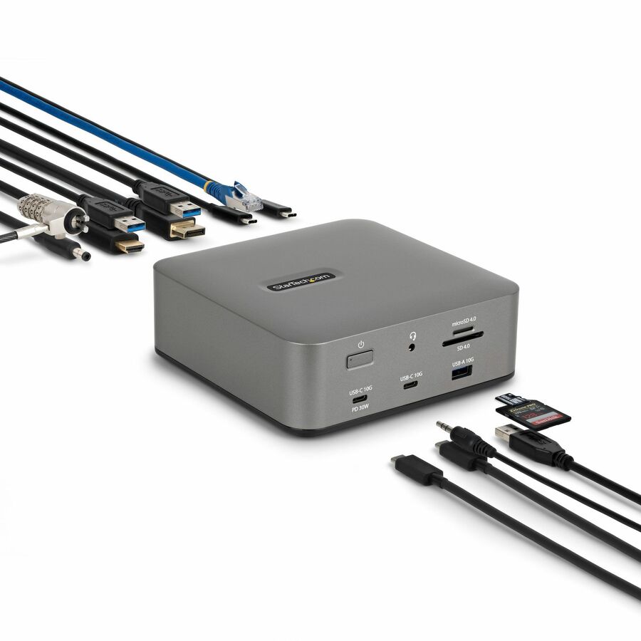 StarTech Thunderbolt 5 Universal Docking Station, Multi-Display Hub, 8K 60Hz / 4K 144Hz, 120Gbps Bandwidth Boost, 140W PD, USB 10Gbps