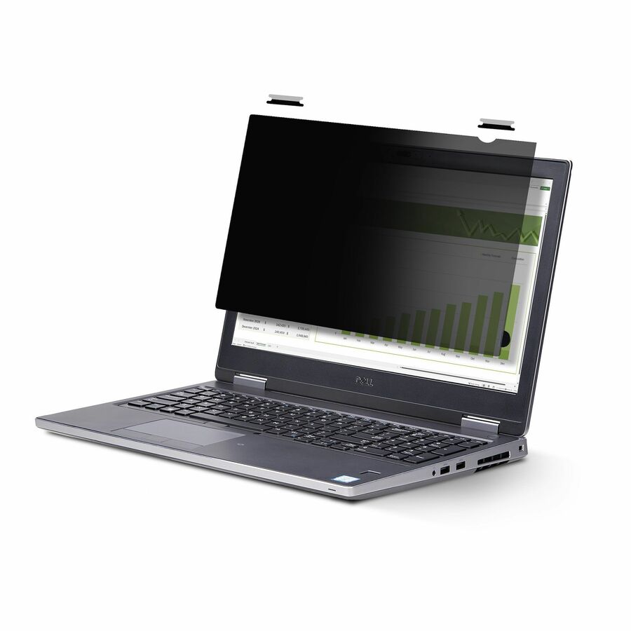 StarTech 17-inch 16:10 Flip-Up Privacy Screen with Touch, Anti-Glare Blue Light Filter, Laptop Monitor Screen Protector