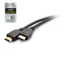 C2G 6ft Plus Series Ultra High Speed HDMI Cable with Ethernet - In-Wall CL2 Rated - 8K 60Hz - M/M - Black