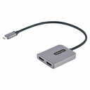 StarTech USB-C to Dual HDMI Adapter, USB Type-C Multi-Monitor MST Hub, Dual 4K 60Hz HDMI Laptop Display Extender / Splitter, Windows