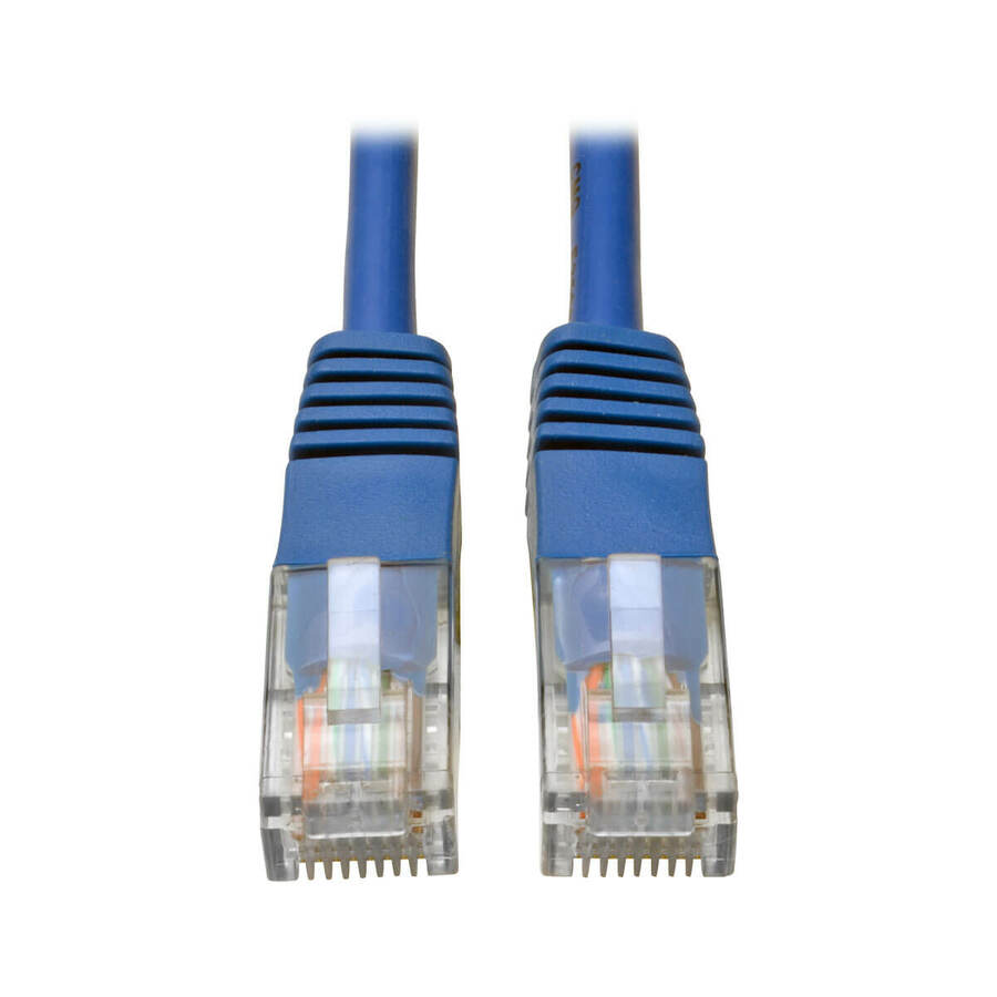 Eaton Tripp Lite Series Cat5e 350 MHz Molded (UTP) Ethernet Cable (RJ45 M/M), PoE - Blue, 7 ft. (2.13 m)