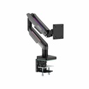 MSI Mounting Arm for Monitor, Display - Matte Black, Painted Gray - Horizontal