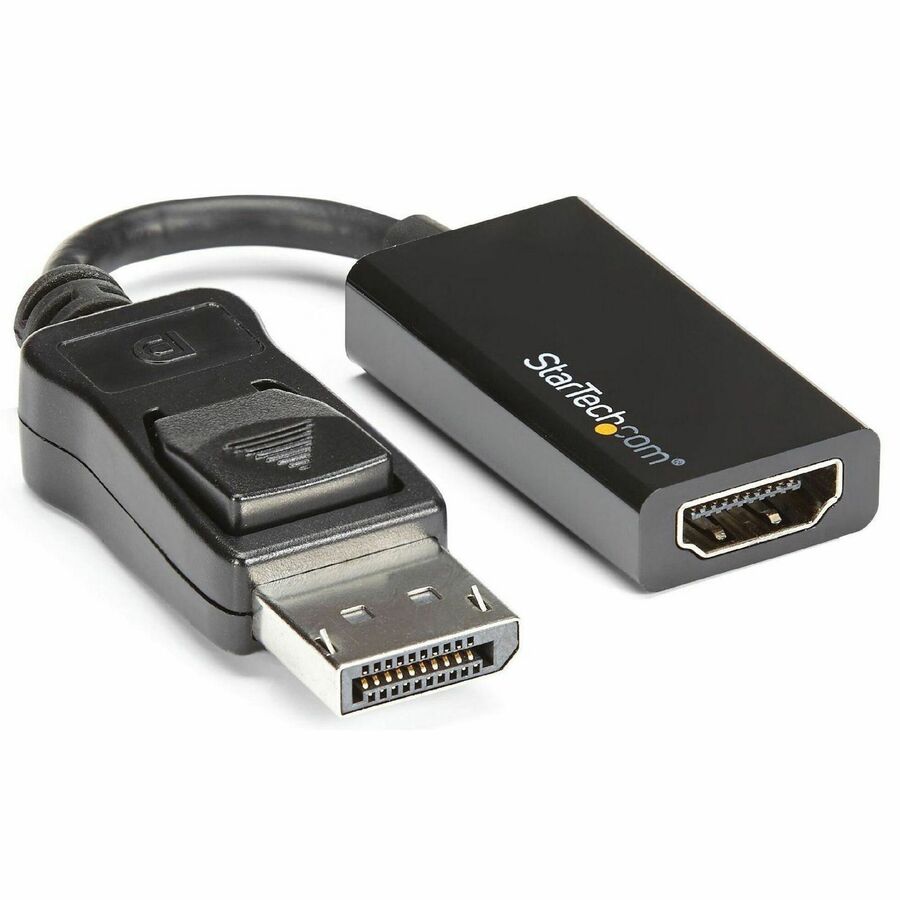 StarTech DisplayPort to HDMI Adapter, 4K 60Hz Active DP 1.4 to HDMI 2.0 Video Converter for Monitor/Display, Latching DP Connector