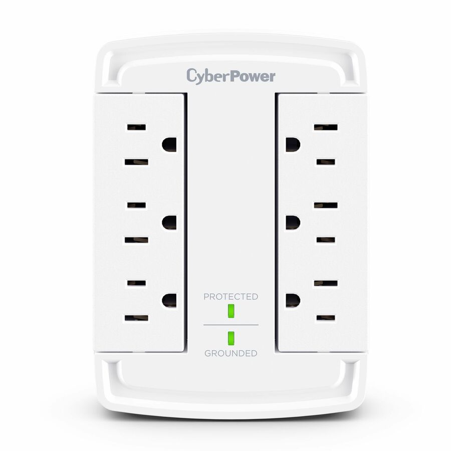 CyberPower CSB6WS Essential 6 - Outlet Surge Protector with 1800 J Surge Suppression