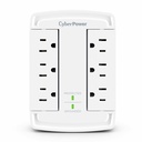CyberPower CSB6WS Essential 6 - Outlet Surge Protector with 1800 J Surge Suppression