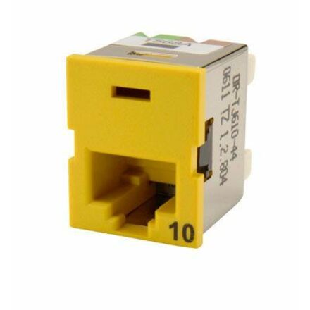 Ortronics Clarity 10G TracJack, T568A/B, 180 Degree, Yellow