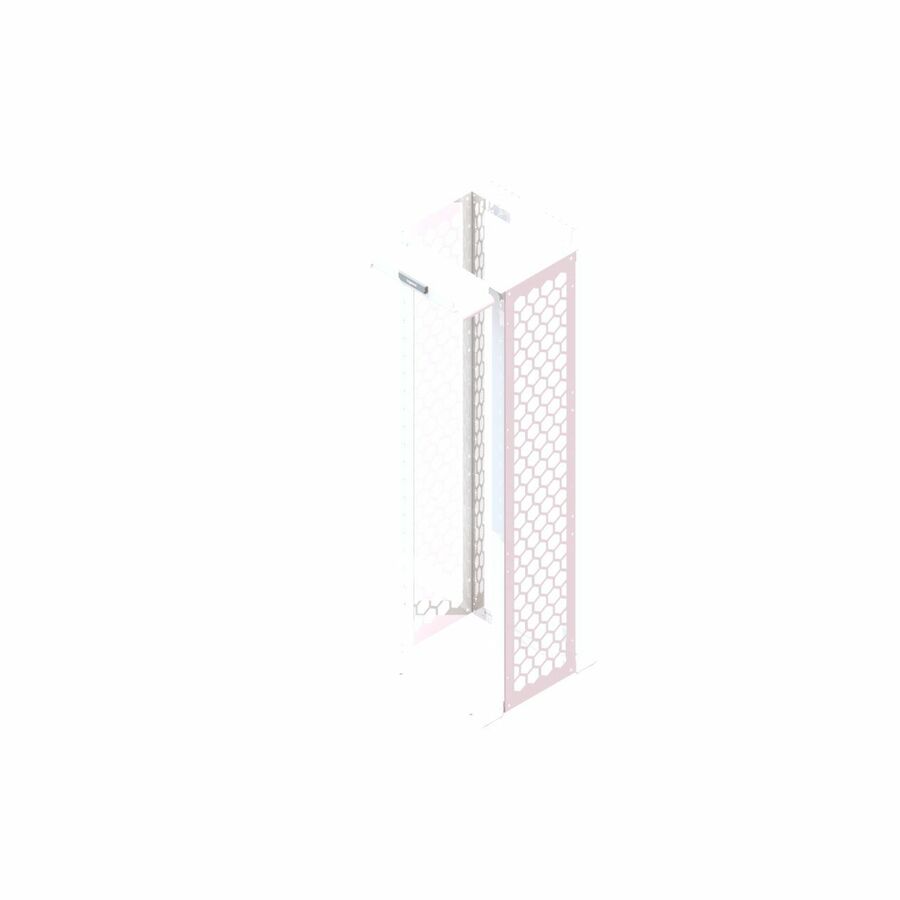 Ortronics MM20 Channel Rack, 16.25" deep, 7 ft, 45 RU, tapped, White