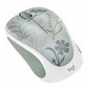 Logitech Design Mouse Wireless Mouse Limited Edition - USB Receiver, 12 months AA Battery Life, Portable & Lightweight, Misty Garden