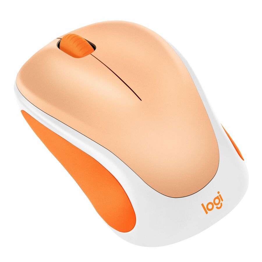 Logitech Design Mouse Wireless Mouse Limited Edition - USB Receiver, 12 months AA Battery Life, Portable & Lightweight, Light Orange