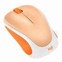 Logitech Design Mouse Wireless Mouse Limited Edition - USB Receiver, 12 months AA Battery Life, Portable & Lightweight, Light Orange