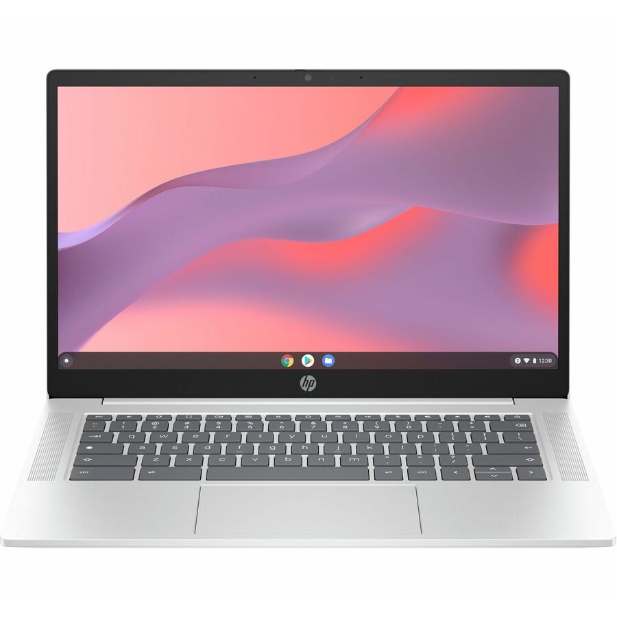 HP Chromebook 14a-nf0000 14a-nf0131wm 14" Chromebook - HD - Intel N-Series N200 - 4 GB - 128 GB Flash Memory - Glacier Silver