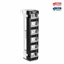 TRENDnet 12-Port Blank Angled Wall Mount Keystone Patch Panel, TC-KP12V, Use with TRENDnet Keystone Jacks (Sold Separately), Snap-in Style, Quick and Easy Access, 89D Wall Mount Bracket Included