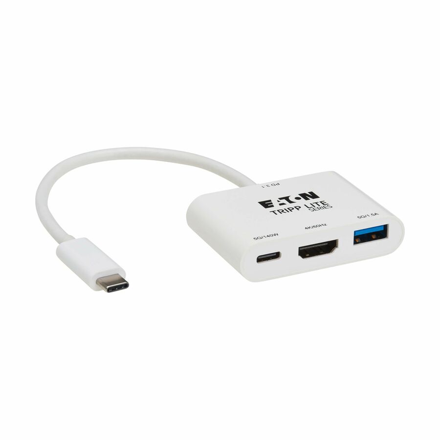 Eaton Tripp Lite Series USB-C Multiport Adapter - 4K 60 Hz HDMI, USB-A and USB-C Hub Ports, USB 3.2 Gen 1, 140W PD Charging, HDR, HDCP 2.3