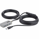 StarTech USB Extender Hub, 10m USB 3.0 Extension Cable w/ 4-Port USB-A Hub, Active/Bus Powered USB Repeater Cable, ESD Protection, TAA
