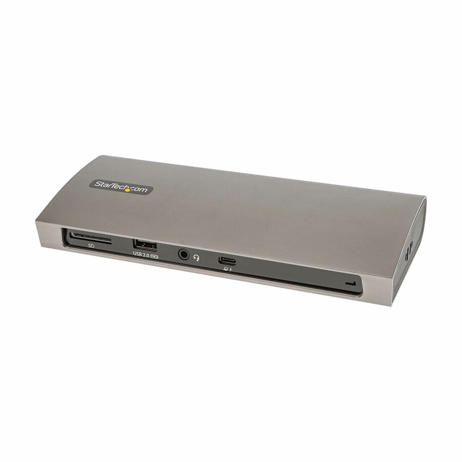 StarTech Thunderbolt 4 Dock, 96W Power Delivery, Single 8K / Dual Monitor 4K 60Hz, 3x TB4/USB4 ports, 4x USB-A, SD, GbE, 0.8m cable