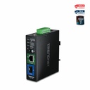 TRENDnet Hardened Industrial SFP to Gigabit UPoE Media Converter, TI-UF11SFP, Up to 95W of Power, NDAA + TAA Compliant, IP50 Rated Housing, Multi or Single Mode