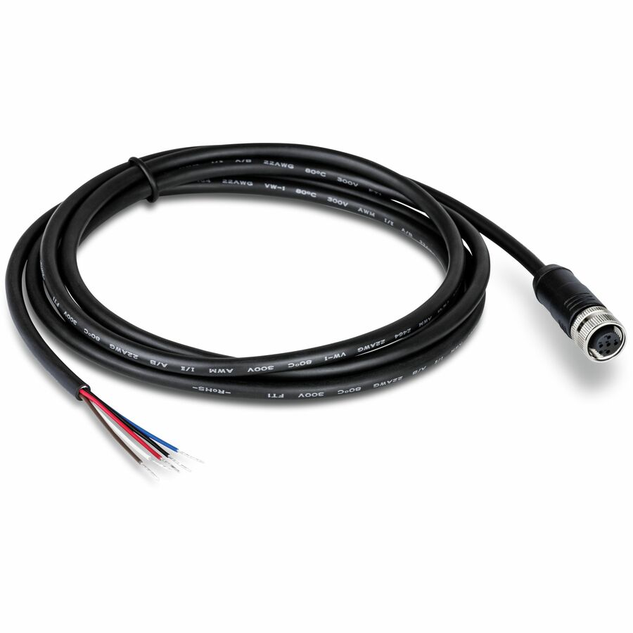 TRENDnet Industrial M12 Female 5-Pin Connector Electrical Cable, 2m (6.5 ft.)