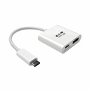 Eaton Tripp Lite Series USB-C to HDMI Adapter with PD Charging, HDCP, White