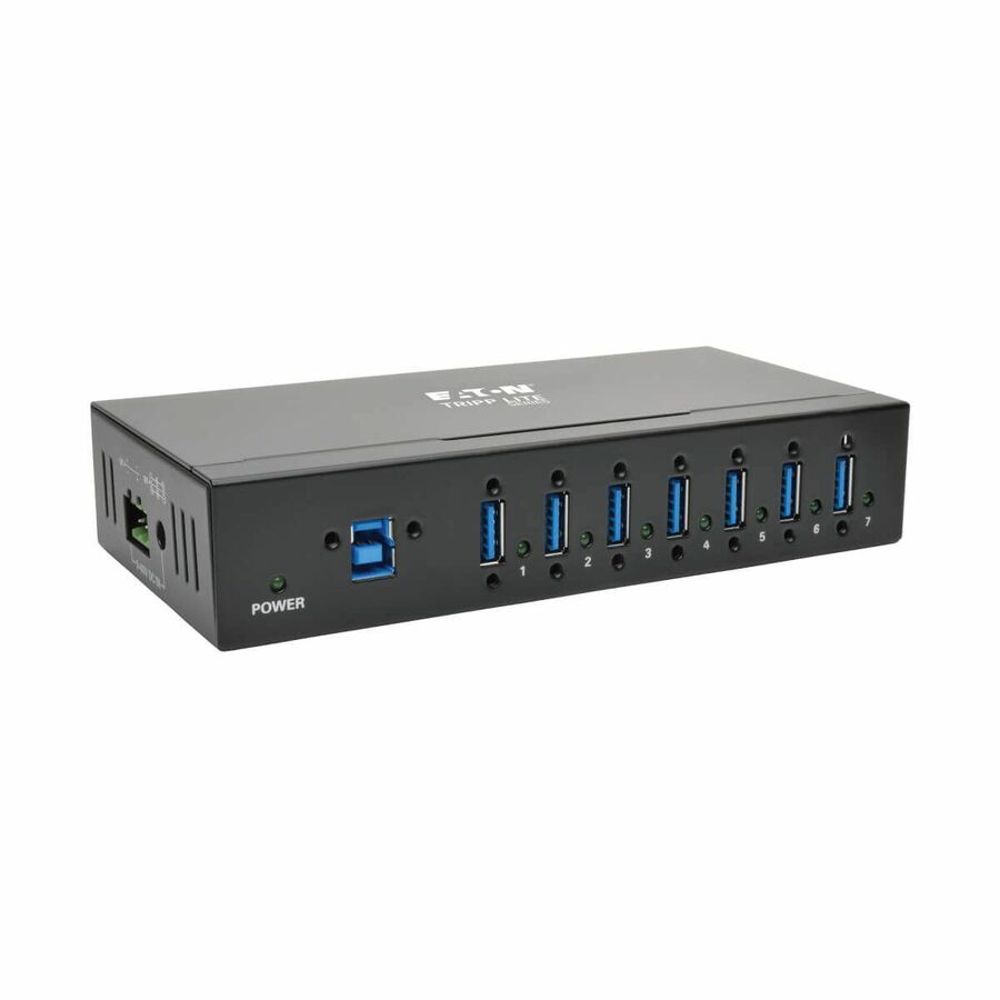 Tripp Lite by Eaton 7-Port Industrial-Grade USB 3.x (5Gbps) Hub - 20 kV ESD Immunity Metal Housing Mountable