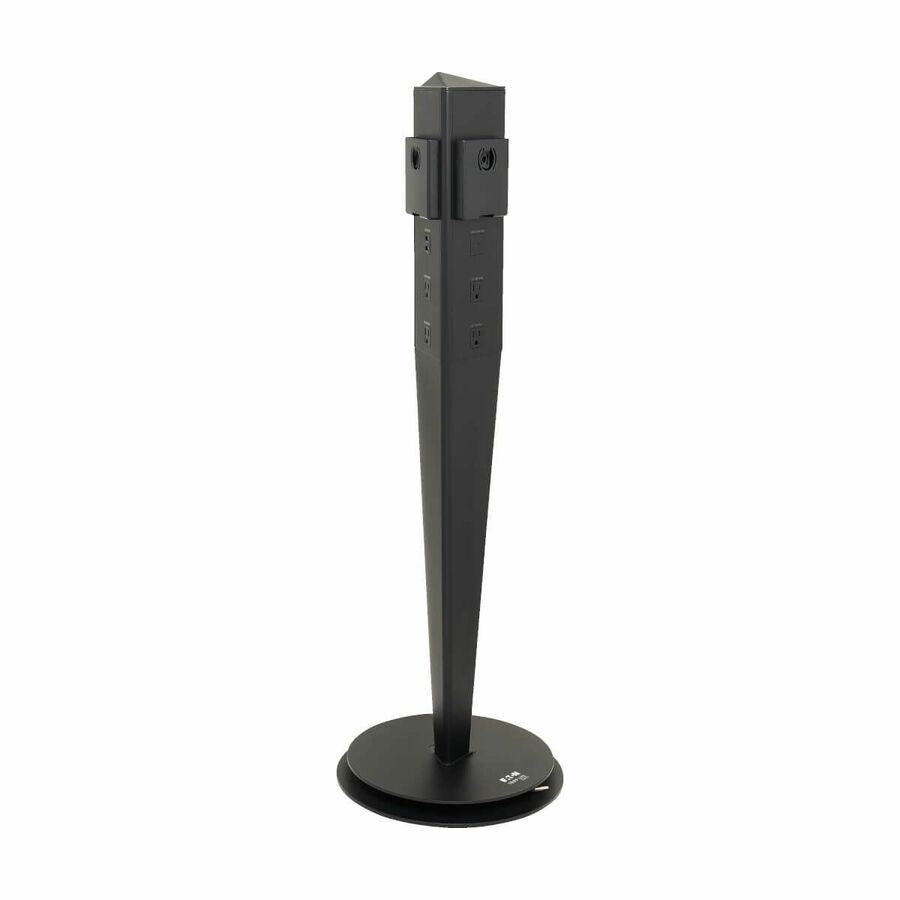 Eaton Tripp Lite Series Safe-IT 5-Port Mobile Power Tower and USB Charging Station - USB-C 60W, 4x USB-A, 6x 5-15R, Wireless Charging, 1000 Joules, 10 ft. Cord, Antimicrobial Protection
