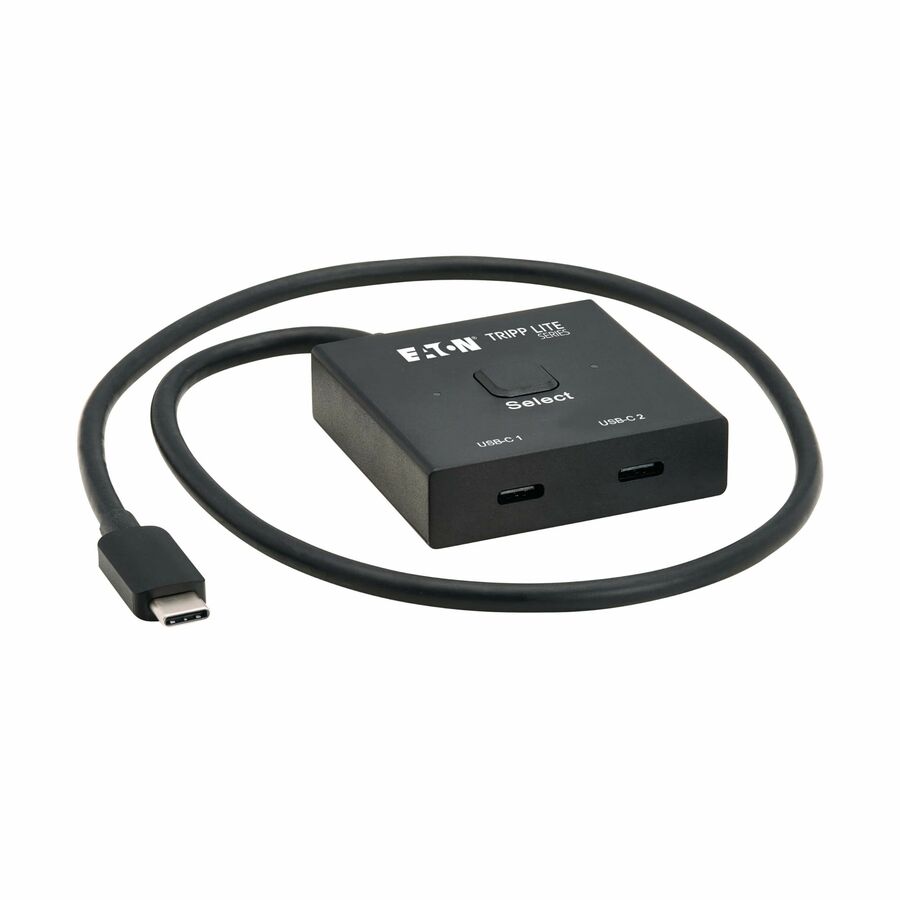 Eaton Tripp Lite Series 2x1 Bi-Directional USB-C Switch - 8K 60 Hz Video, HDCP Passthrough, USB 3.2 Gen 2, 100W PD Charging, Black