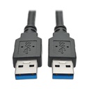 Eaton Tripp Lite Series USB 3.0 SuperSpeed A/A Cable (M/M), Black, 6 ft. (1.83 m)