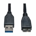 Eaton Tripp Lite Series USB 3.0 SuperSpeed Device Cable (A to Micro-B M/M) Black, 1 ft. (0.31 m)