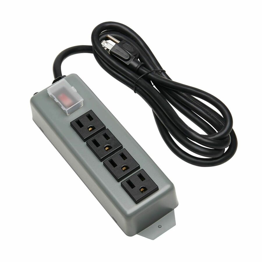 Eaton Tripp Lite Series Industrial Power Strip, 4-Outlet, 6 ft. (1.8 m) Cord, Locking Switch Cover