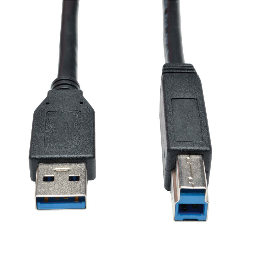 Tripp Lite by Eaton USB 3.2 Gen 1 SuperSpeed Device Cable (A to B M/M) Black, 15 ft. (4.57 m)