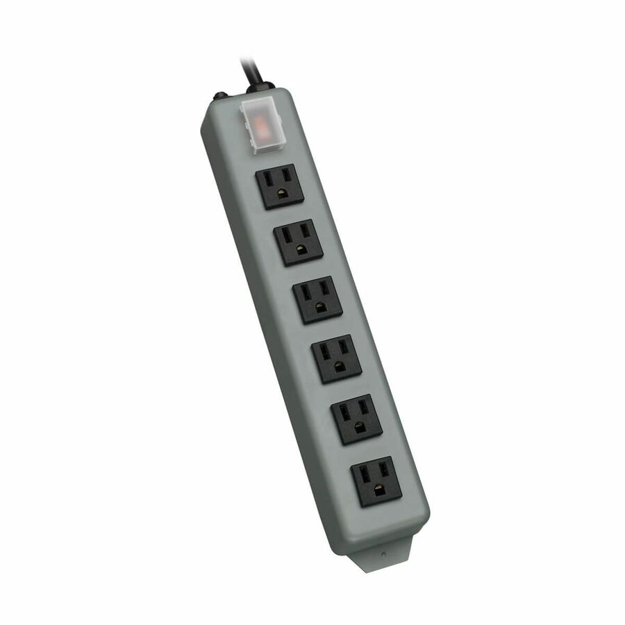 Eaton Tripp Lite Series Industrial Power Strip, 6-Outlet, 15 ft. (4.6 m) Cord, Locking Switch Cover