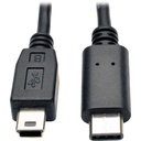 Eaton Tripp Lite Series USB 5-Pin Mini-B to USB-C Cable - USB 2.0, (M/M), 6 ft. (1.83 m)