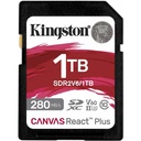 Kingston Canvas React Plus 1 TB Class 10/UHS-II (U3) V60 SDXC