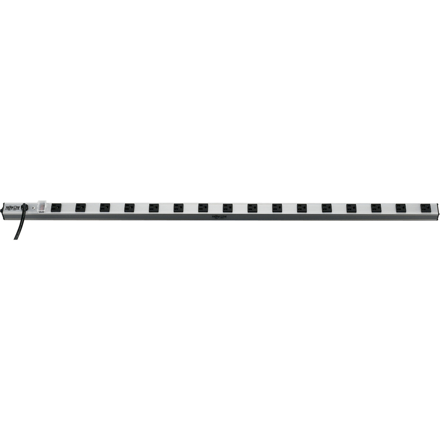 Tripp Lite by Eaton 16-Outlet Industrial Surge Protector 15 ft. (4.57 m) Cord 1650 Joules Metal Housing 48 in. Length