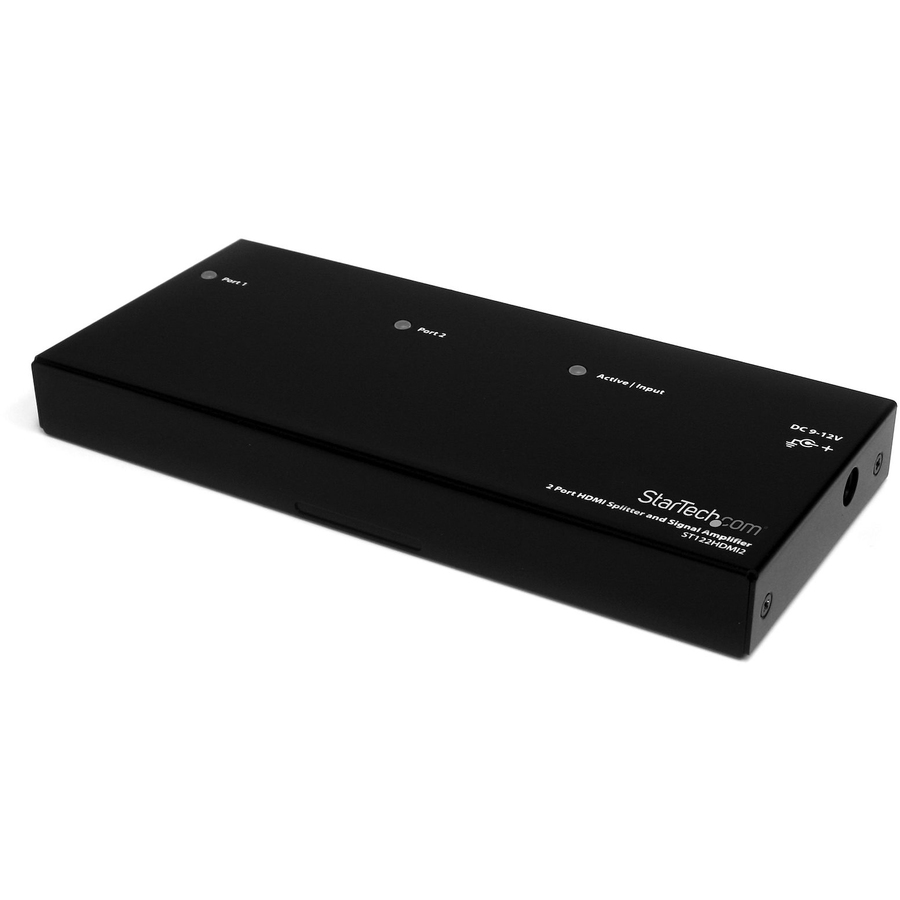StarTech HDMI Splitter 1 In 2 Out - 1080p - 2 Port - Signal Amplifier - Rugged - HDMI Multi Port - HDMI Audio Splitter, TAA