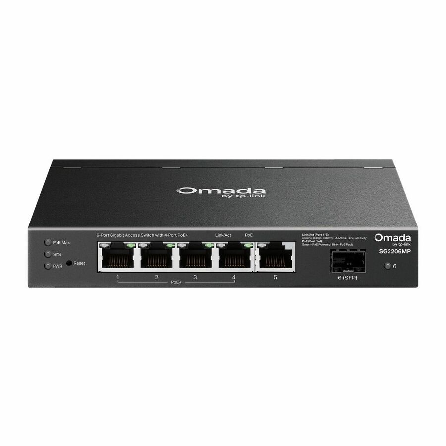 Omada Access 6-Port Gigabit Switch with 4-Port PoE+