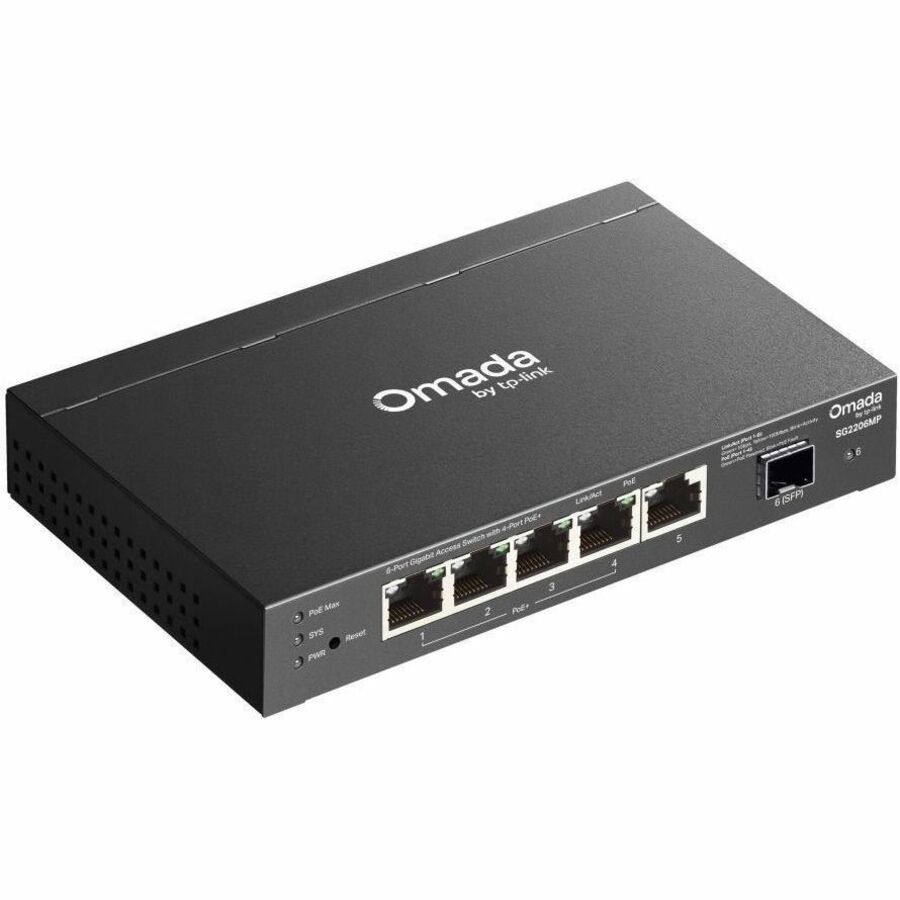 Omada Access 6-Port Gigabit Switch with 4-Port PoE+