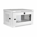 Tripp Lite by Eaton SmartRack 6U Low-Profile Switch-Depth Wall-Mount Mini Rack Enclosure Clear Acrylic Window White