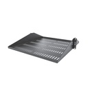 StarTech 2U Vented Server Rack Shelf - Center Mount Fixed 20" Deep Cantilever Rackmount Tray for 19" Data/AV/Network w/Cage Nuts