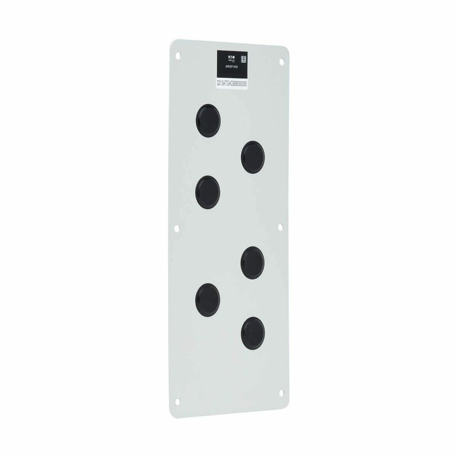 Eaton Tripp Lite Series SmartRack Cable Gland Plate for NEMA-Rated Enclosure Cabinets, 6 Ports (0.5 in.)
