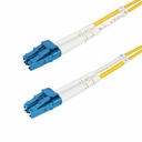 StarTech 3m (9.8ft) LC to LC (UPC) OS2 Single Mode Duplex Fiber Optic Cable, 9/125, 100G, Low Insertion Loss, LSZH Fiber Jumper Cord